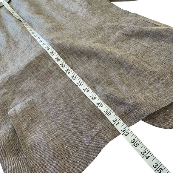 Robert Talbott Brown Linen Three Buttton Summer Blazer Sport Coat, L - Picture 10 of 11